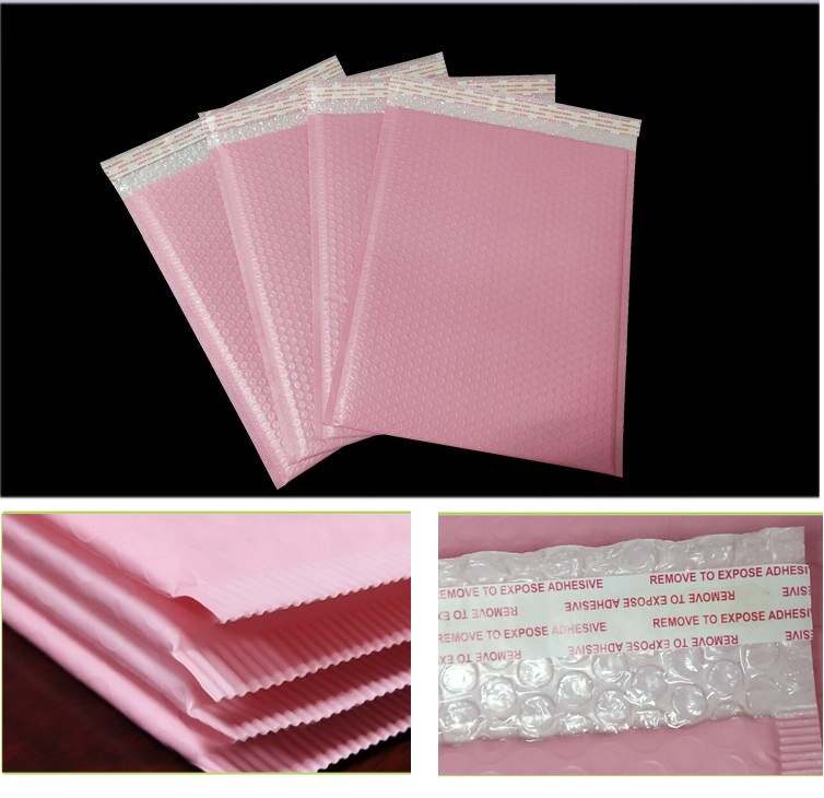 large Pink Poly Bubble Envelope Shipping Bag Anti-pressure Anti-shock Anti-static Padded Bubble Mailing Envelope Mailer