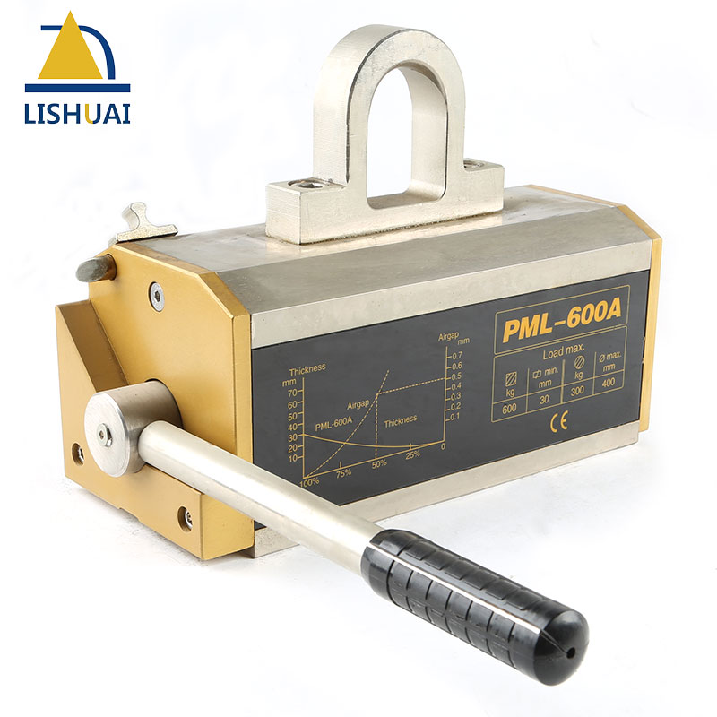 LISHUAI 600KG(1320Lbs) Permanent Magnetic Lifter/Permanent Lifting Magnet for Steel Plate with CE Certified PML-600