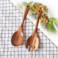 Picnic Pratical Hygienic Small Salad Servers Wooden Durable Multipurpose Cute Forks Restaurant Set Cooking Retro Camping Spoon