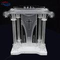 Acrylic Lectern Pulpito Modern AKLIKE Appearance And Commercial Furniture General Use  Plexiglass Podium For Church Pulpit 