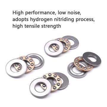 Hot 4Pcs High Precision Miniature Bearings Flat Thrust Ball Bearing OD 16/17/18/19/20/22mm Metal Axial Ball Bearing F8/F9/F10