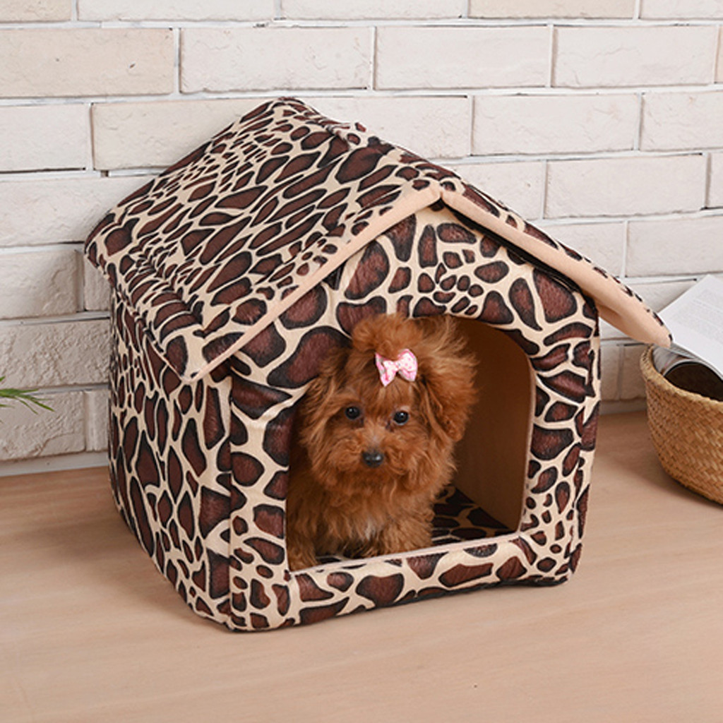 Pet Cat Bed Mascotas Accessories Gatos Cat House Pet Dog Cat Cashmere House Printing Keep Warm Bed Cushion Pet Supplies