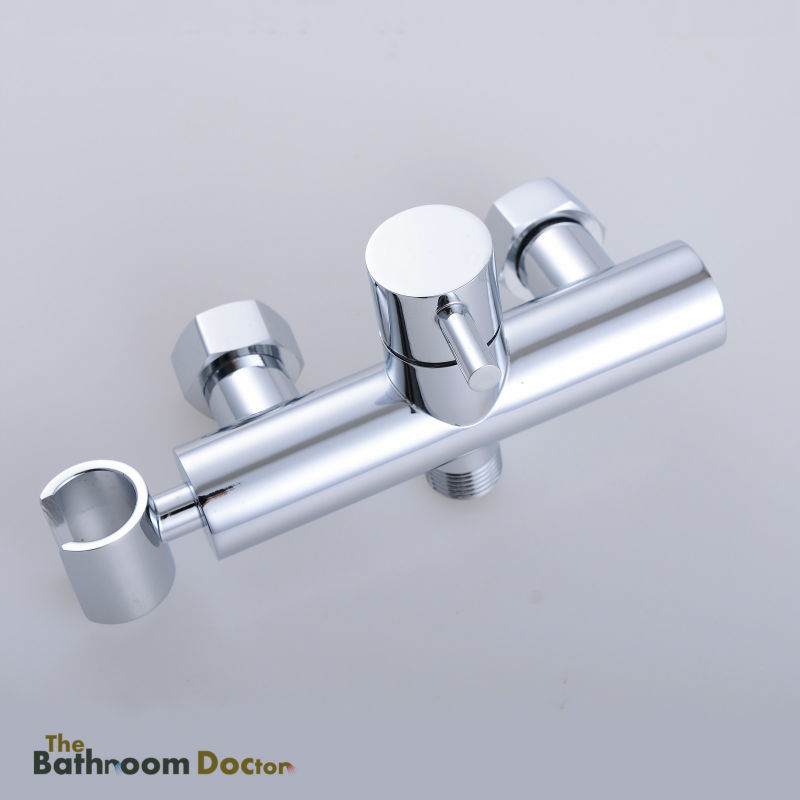 Chrome Handheld Bidet Sprayer Hot and Cold Mixer Valve Bathroom Toilet Spray Douche kit Shattaf Shower Tap 02-081