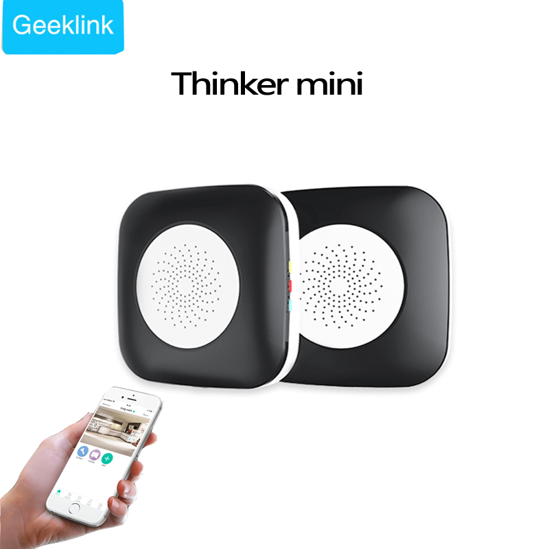 Geeklink Mini Thinker Smart Home Universal Remote Controller, WIFI+ IR+RF Control Center Compatible with Alexa for smart home