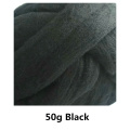 Free shipping 50g Super Fast felting Short Fiber Wool in Needle Felt wool felt color Black wet felting