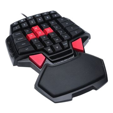 T9 Wired Single-handed Gaming Keyboard Portable One-handed Gamepad Game Keypad Dropship