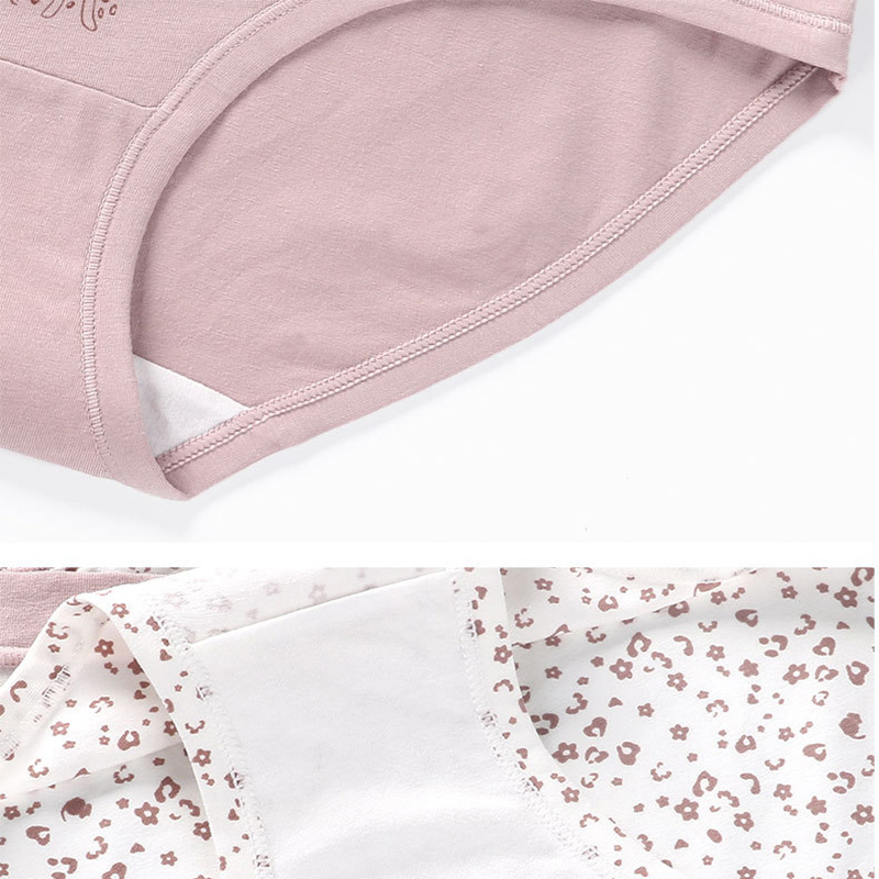 Plus Size Sexy Printed Cotton Maternity Panties Low Waist V Briefs for Pregnant Women Summer Pregnancy Underwear Lingerie