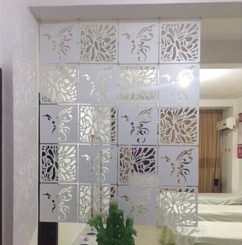Room Divider Biombo Room Partition Wall Folding Screen Curtain Hanging Screen Partition 4PCS/LOT 29CMX29CM