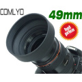 COMLYO Universal Camera Lens Hood 49mm Rubber Lens Hood for Canon Nikon Sony Digital SLR Camera Accessories