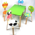 Children Furniture Sets 1 desk+4 chairs sets solid wood kids Furniture kids study table set mesa y silla infantil size70*48*74cm