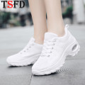 Breathable Summer Sneakers White Women's Sports Shoes Outdoor Sport Running Shoes Thick Bottom Tennis Shoes Runway Footwear D1