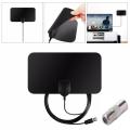 4K 25DB Indoor Digital TV Antenna High Gain HD TV DTV Box 50 Miles Booster Active Aerial HD Flat Design