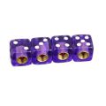 4pcs Dice Shape Car Truck Wheel Tire Air Valve Stem Cover Dust Cap Bicycle Valve