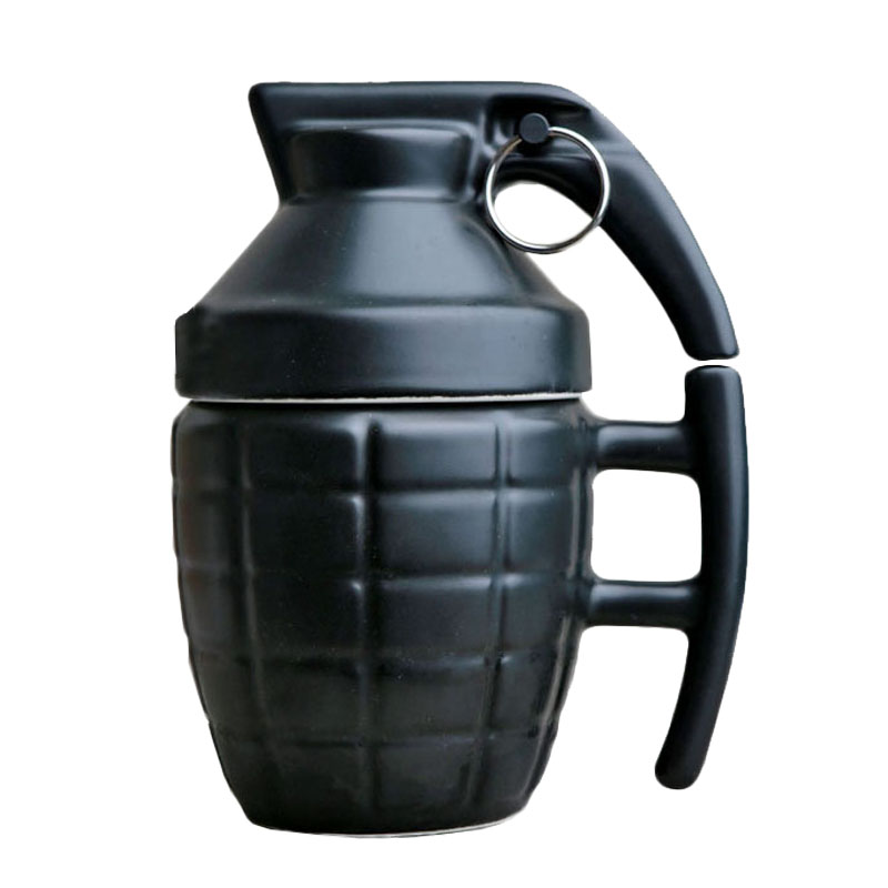 Creative Grenade Coffee Mugs Practical Water cup with Lid Funny Gifts Granada creativa taza de cafe