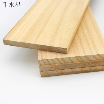 Tongmu board 1/2/3/5 mm solid wood sheet hut model material DIY handmade small wood