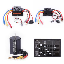 60A Waterproof ESC + Brushless Motor + Programming Card Combo Set Generator Parts for RC Car Accessories Gasoline Engine