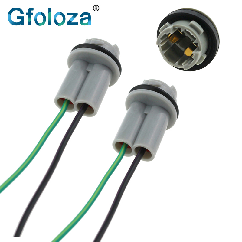 Gfoloza T15 Socket Car LED Accessories Adapter Lights Wiring Cable Base Harness Lamp Adaptor 912 921 Holder Connector 2PCS