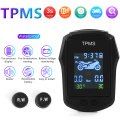 Motorcycle TPMS External Sensor Electric Bike Motor Time Tire Pressure Tyre Temperature Monitoring Alarm System Wireless
