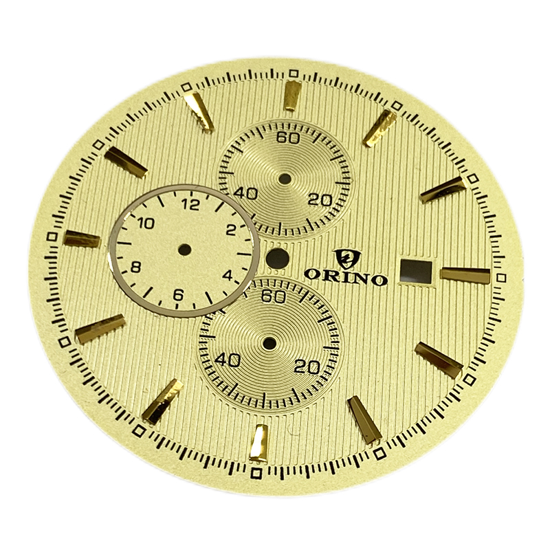 Watch dial with 3 small eyes