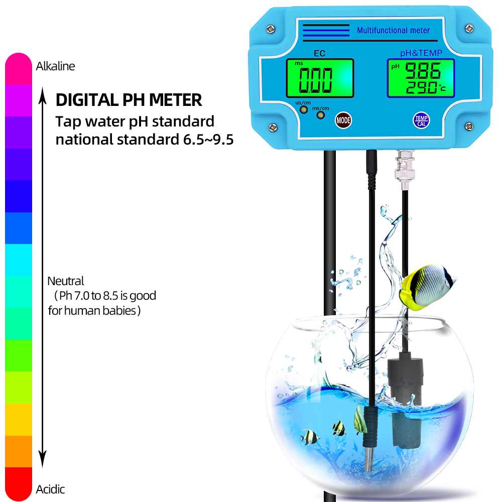 3 in 1 Digital PH EC Temperature Meter Tester PH-2981 High Accuracy Monitoring Equipment Tool Aquarium Water Meter 40%off