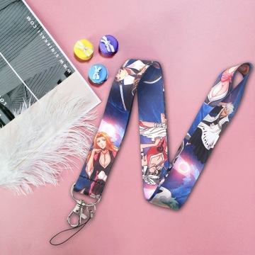 Anime BLEACH Multi-function Mobile Phone Straps Tags Neck Lanyards For Keys ID Lanyard Badge Neck Straps Webbing