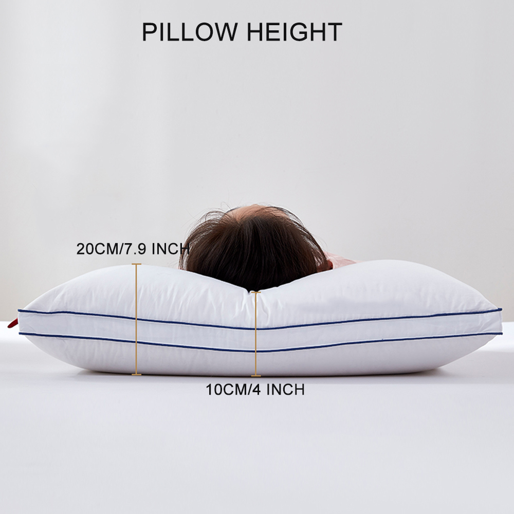 Peter Khanun 100% Goose Down Pillow Neck Pillows For Sleeping Bed Pillows 100% Cotton Shell Soft and Fluffy P11