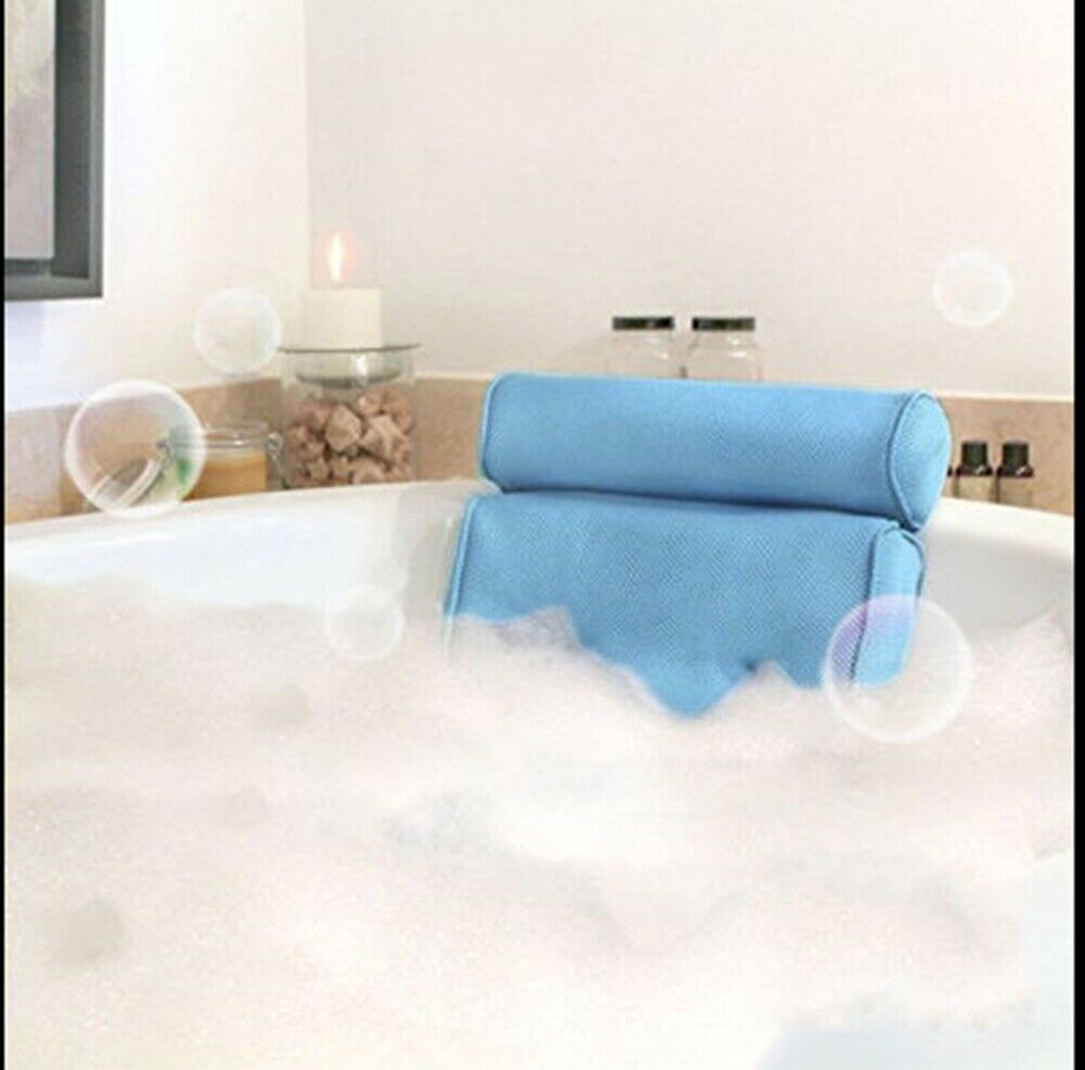 Bathroom Luxury Bathtub Foam Back Pillow Bathroom Spa Suction Cushion Head Rest