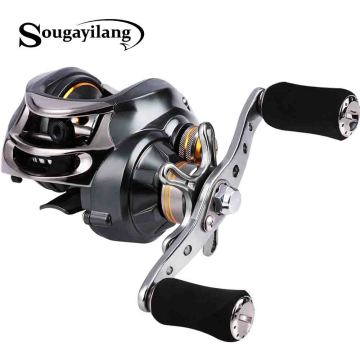 Sougayilang High Speed Baitcasting Fishing Reels 11+1 Ball Bearings 7.0 :1 Reel Right/Left Handed Carp Fishing Reel