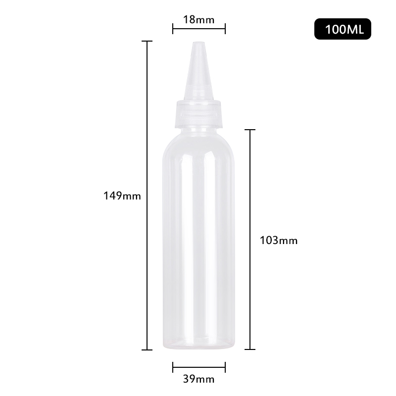 100ml Transparent Travel Liquid Containers Refillable Bottles Shampoo Conditioner Squeeze Bottling Lotion Cream Empty Bottle