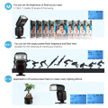 for Canon Nikon Sony Olympus Pentax DSLR Camera Universal Wireless Camera Flash Light Camera Speedlite GN33 LCD with Mini Stand