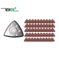 NEWONE Starlock Triangular Polish Saw Blades and Sandpaper Sets fit Power Oscillating Tools for Polish Wood Metal Ceramic more