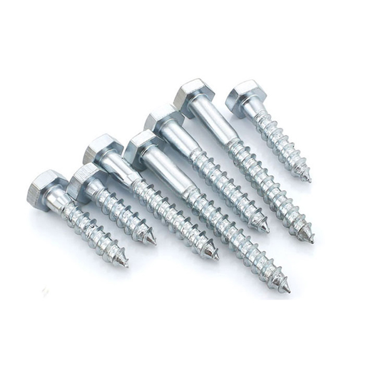 DIN 571 half thread hex head lag wood screw 3