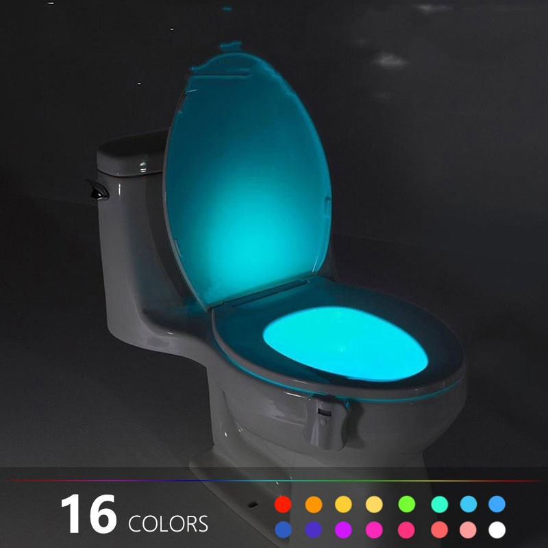 Body Sensing Automatic Led Motion Sensor Night Lamp Toilet Bowl Bathroom Light Waterproof Backlight For Wc Toilet Light#40