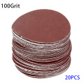 20ps 3" 75mm Round Sandpaper Abrasive Disk Sand Sheet Grit 40~3000 Hook and Loop Sanding Disc for Sander