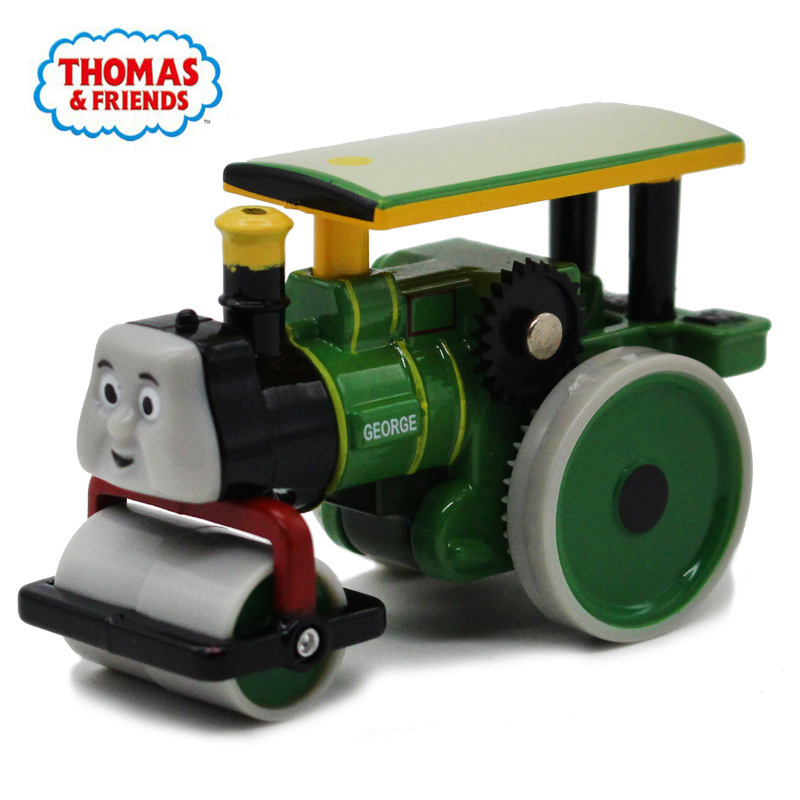 1:43 Metal Vehicles Toy Thomas And Friends Locomotive Road Roller George Magnetic Train Model Children Toy Cars Christmas Gift