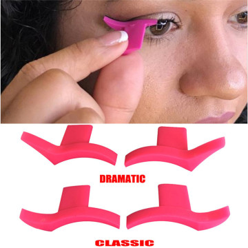 MOONBIFFY New 1Pair Cat Eye Eyeliner Stamp Eyeshadow Cosmetic Easy To Makeup Wing Style Tools Eye Liner Stamping Stencil Tools