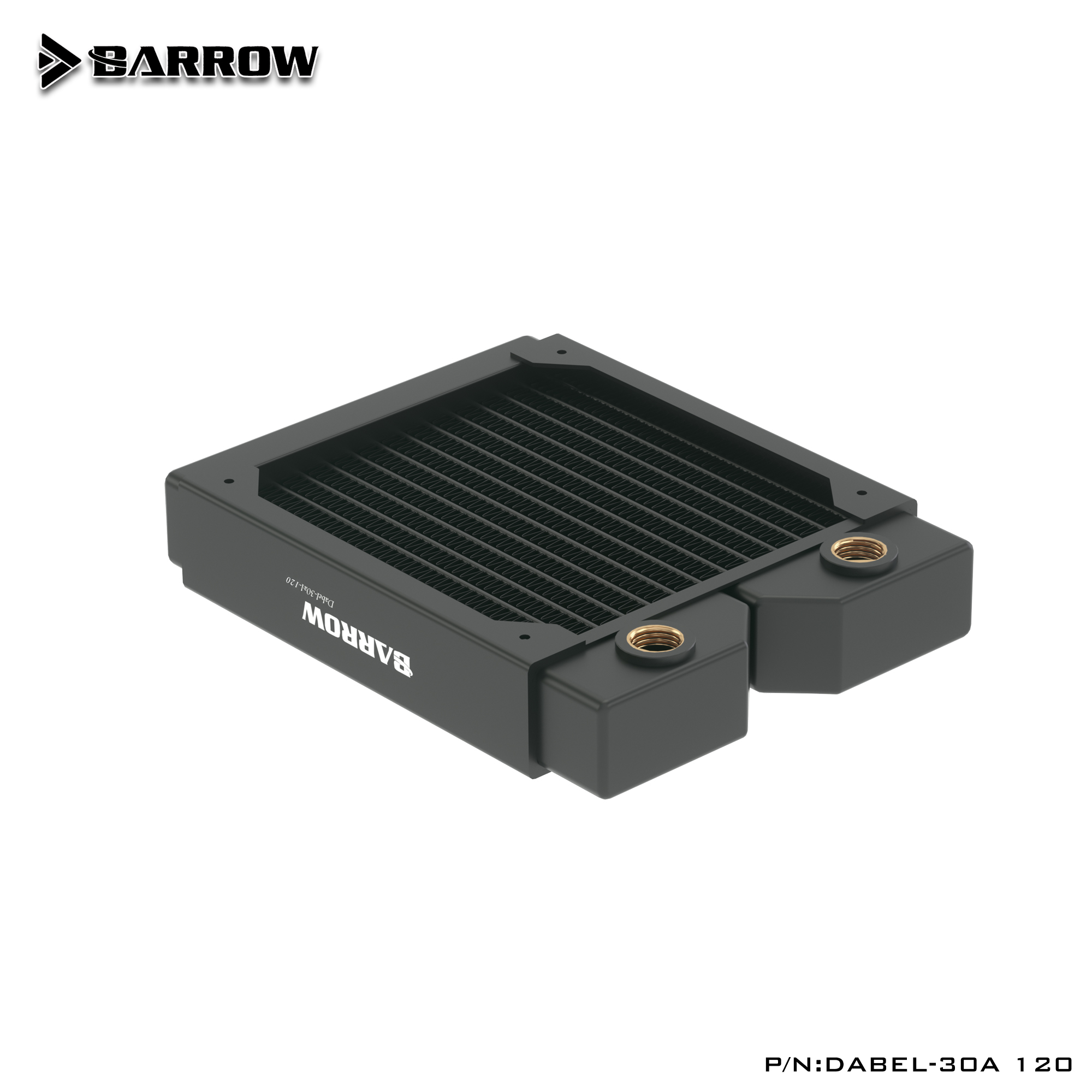 BARROW 30mm Thickness Copper 120mm Radiator Computer Water Discharge Liquid Heat Exchanger G1/4 Threaded use for 12cm Fans