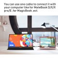 WIMAXIT M1562C Portable Monitor 15.6 Inch Usb-C Type Ips Screen HDMI 1080p Lcd Phone Laptop Gaming PC Ps4 Switch Xbox