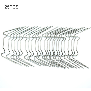 25pcs Greenhouse Film Garden Supply W Shaped Accessories Stainless Steel Ground Nail Mulch Lawn Outdoor Sunshade Plant