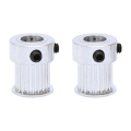 2 pcs Pulley MXL-20T Bore Size 4/5/6/6.35/8 mm Belt Pulley Slot Width 11mm Match with Width 10mm MXL-Timing Belt For 3D Printer