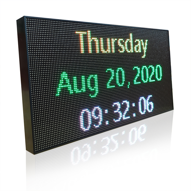 LED Banner With Full Color Displaying Scrolling Message And Programmable LED Sign For Word Advertising display