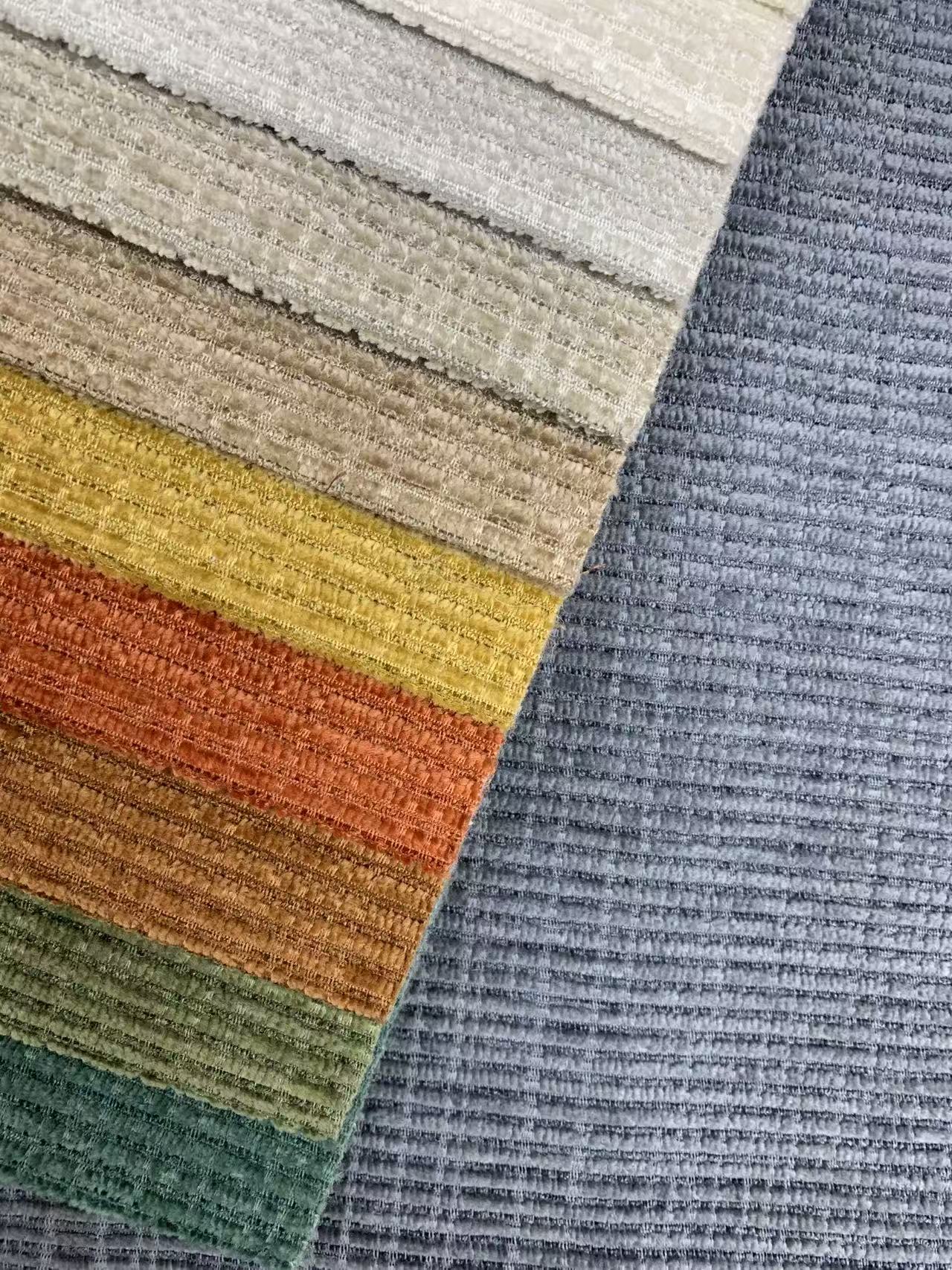 Comfortable Modern Striped Chenille Fabric for Furniture