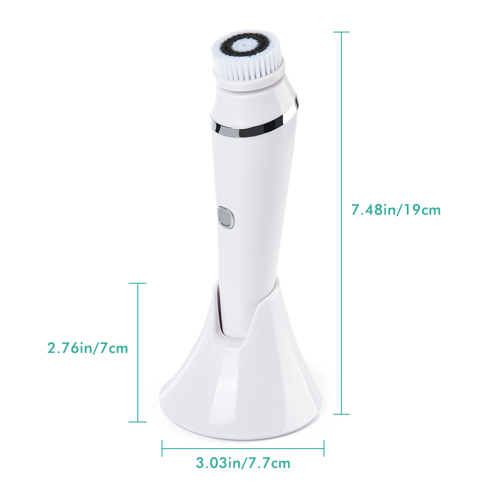 Electric Facial Cleansing Brush 4 in 1 Sonic Exfoliating Face Brush SPA Kit Beauty Machine Ultrasonic Face Skin Care Tool
