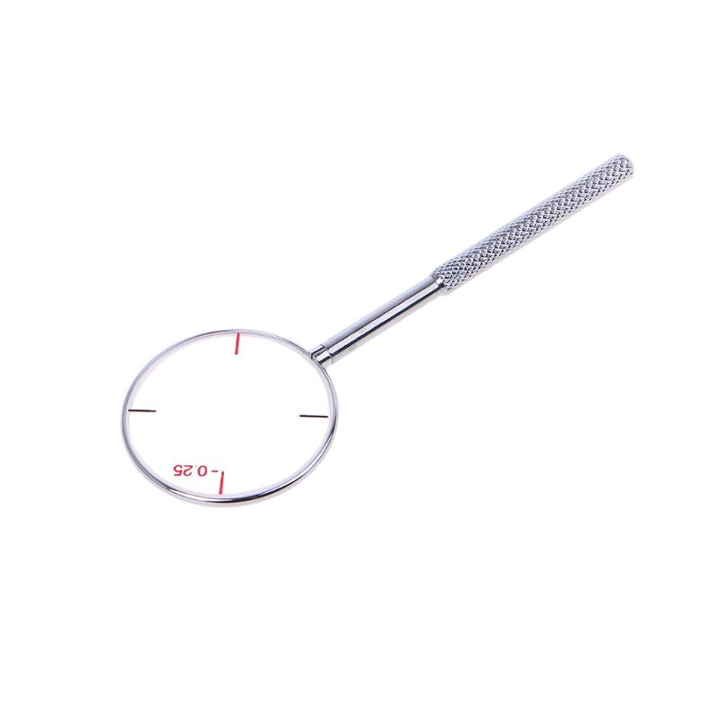 Round Optical Cross Cylinder Lens Tool Optical Instruments Ophthalmic Lens Diopters Optometry Accessories 0.25 / 0.50