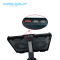 COOLCOLD Laptop Cooling Pad Base Notebook Cooler Two Led Fan Seven Angles Adjustment For 12'' 15.6'' 17'' Laptop USB Cooling Fan