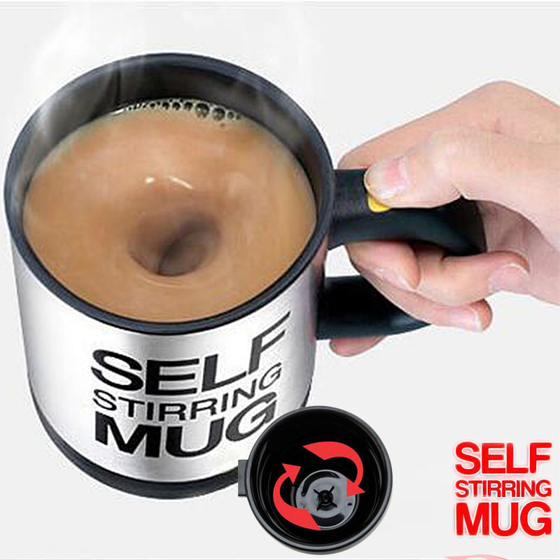 Self Stirring Mug Coffee Pot Automatic Electric Lazy 400ml Coffee Milk Mixing Cup Double insulated Stainless Steel French Press