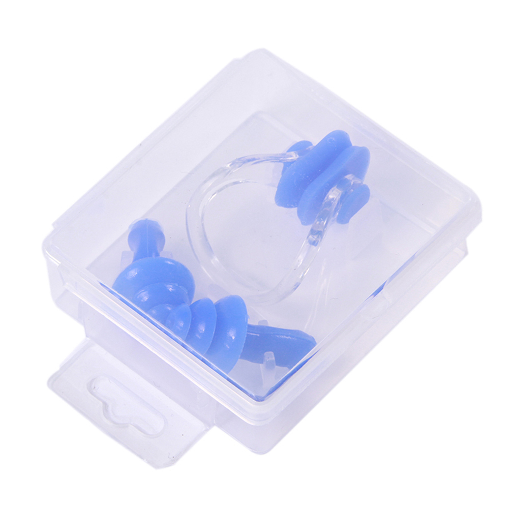 Waterproof Soft Swimming Earplugs Nose Clip Protective Prevent Water Sport Protection Ear Plug Silicone Swim Dive Equipment