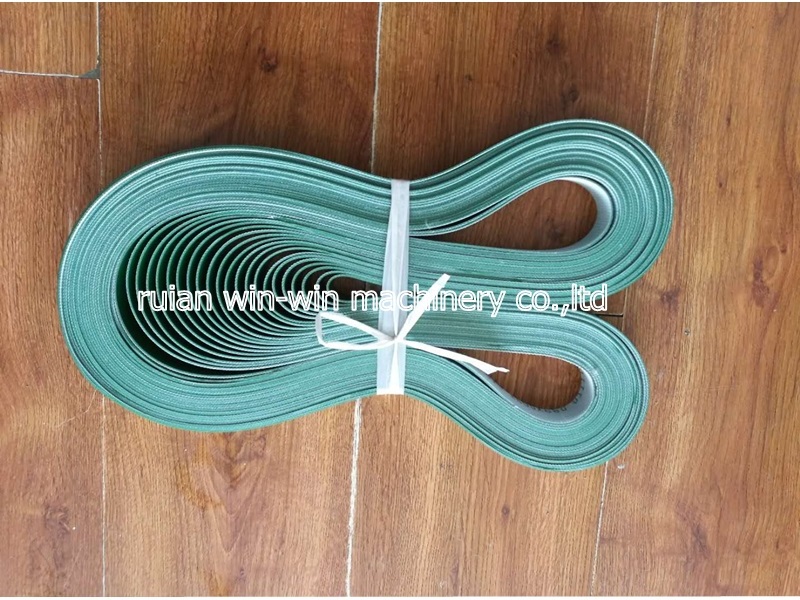 36pcs 1550mmx25mmx1.5mm PVC rubber conveyor belt price bag making machine belt conveyor