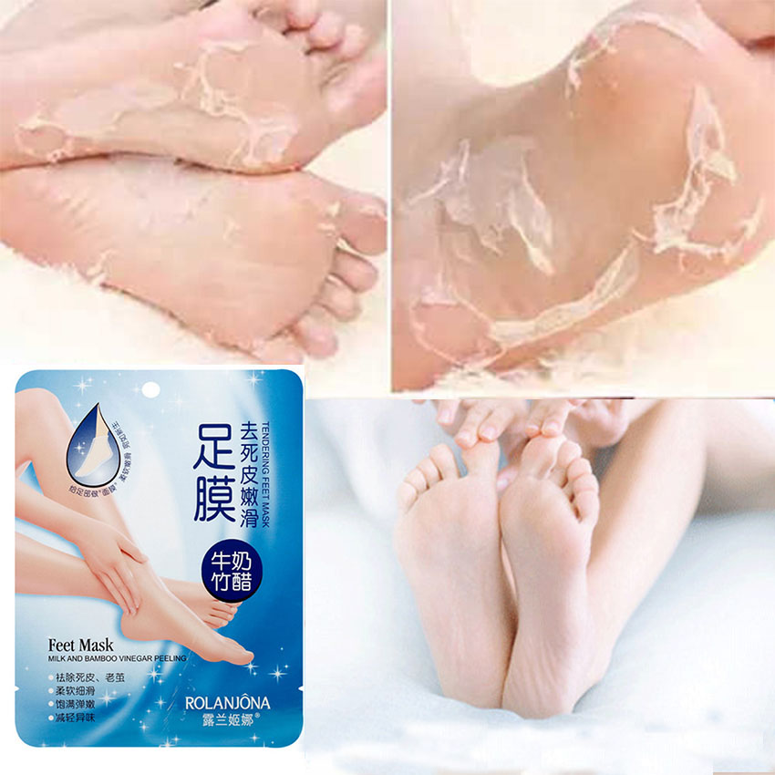 Exfoliating Foot Mask To Remove Hard Dead Skin Callus Socks Baby Soft Foot Skin Care Callus Remover Foot Skin Remover TSLM1