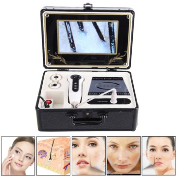 9 inch LCD Skin & Hair Analyzer Detector Digital Microscope Magnifier Skin Hair Blackhead Follicle Scalp Detector 50X-200X